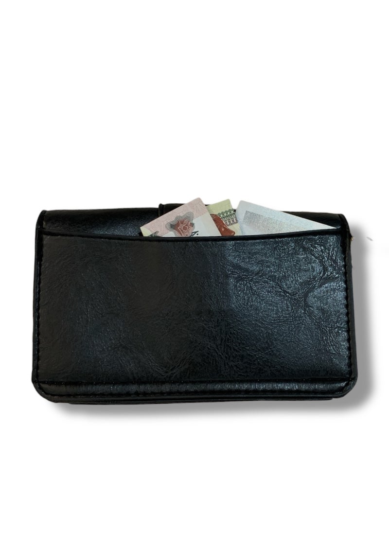 Generic Mini women’s Black Crossbody Bag with Elegant Design and Metallic Chain  - Image 3