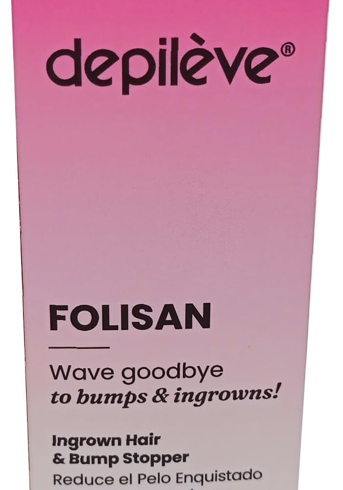 Depileve Folisan 150ml - Ingrown Hair & Bump Stopper for Men and Women, Fragrance Free - Image 1