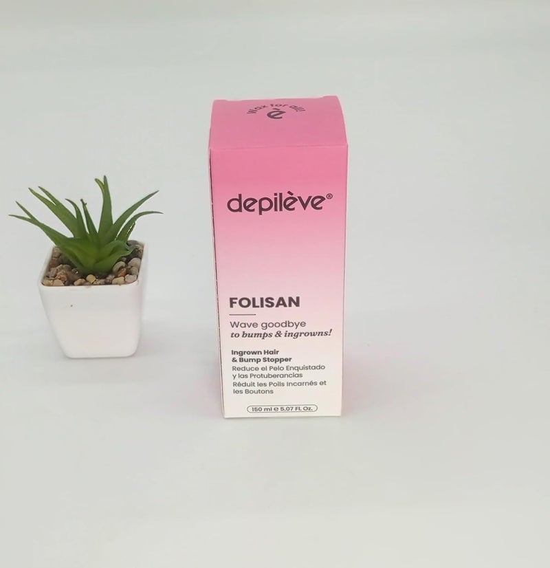 Depileve Folisan 150ml - Ingrown Hair & Bump Stopper for Men and Women, Fragrance Free - Image 3
