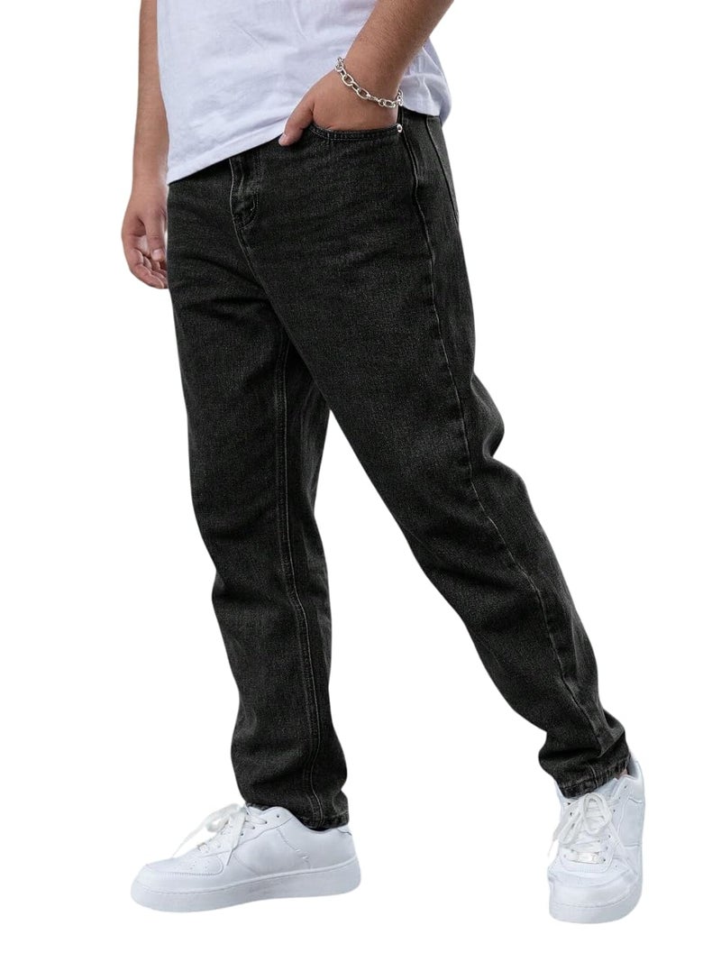 JVX Men's Regular JEANS-08_Black - Image 1