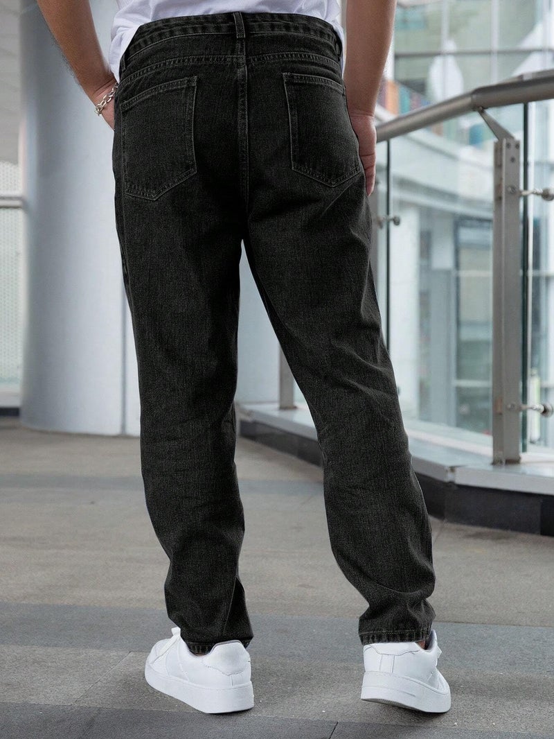 JVX Men's Regular JEANS-08_Black - Image 2