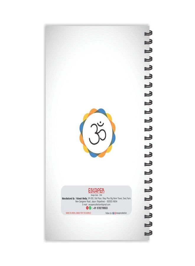 ESCAPER مفكرة إسكيبر الدائرية أوم، مسطرة - مقاس A5 - 8.5 × 5.5 بوصة، مفكرة تأمل، مفكرة دينية، مفكرة عبادية، دفتر ملاحظات، مفكرة للمكتب، مفكرة كهدية - Image 2