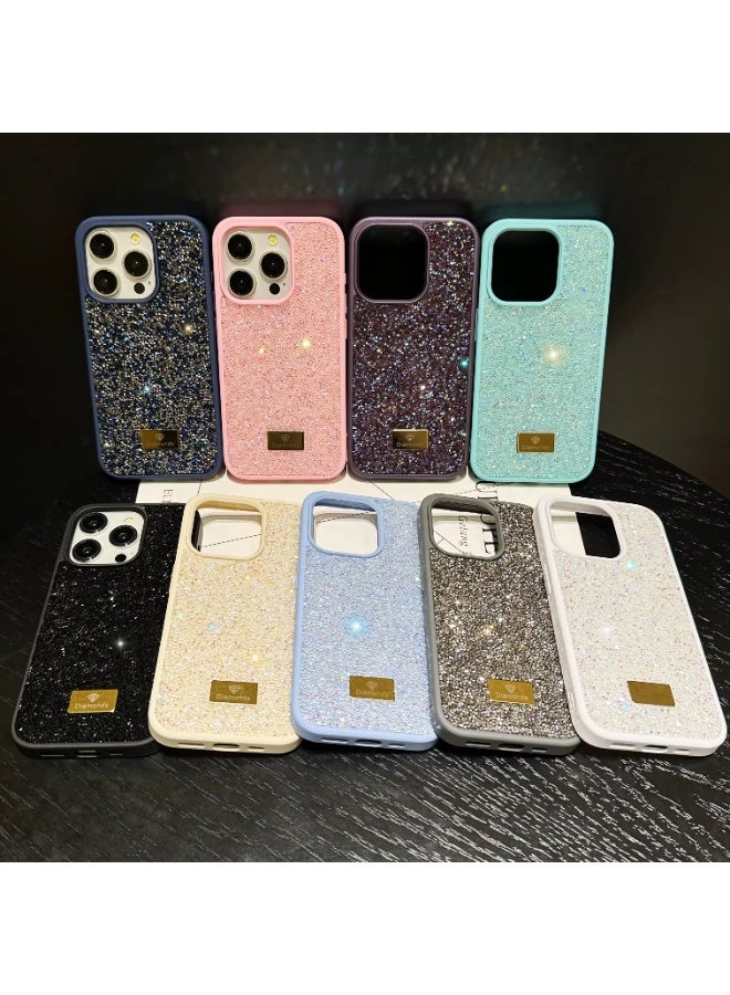 Raxoom Case for iPhone 15 Pro Max Glitter Sparkle Bling Shiny PU Leather Ultra-Thin Drop-Proof and Shock-Proof Protective case(PINK) - Image 4