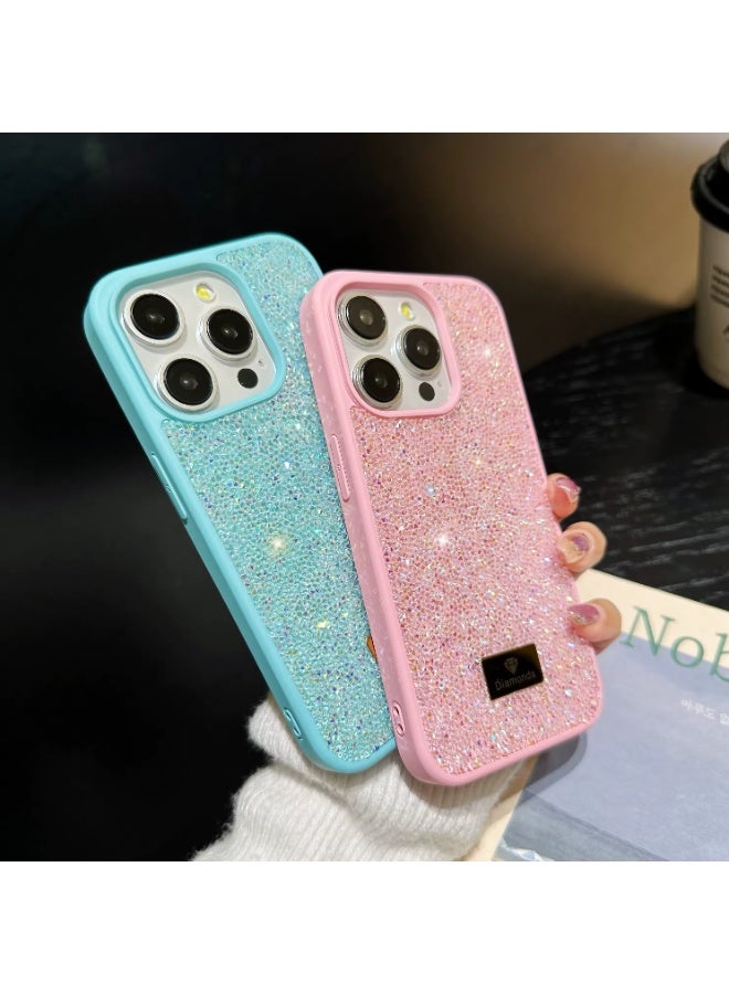 Raxoom Case for iPhone 15 Pro Max Glitter Sparkle Bling Shiny PU Leather Ultra-Thin Drop-Proof and Shock-Proof Protective case(PINK) - Image 5
