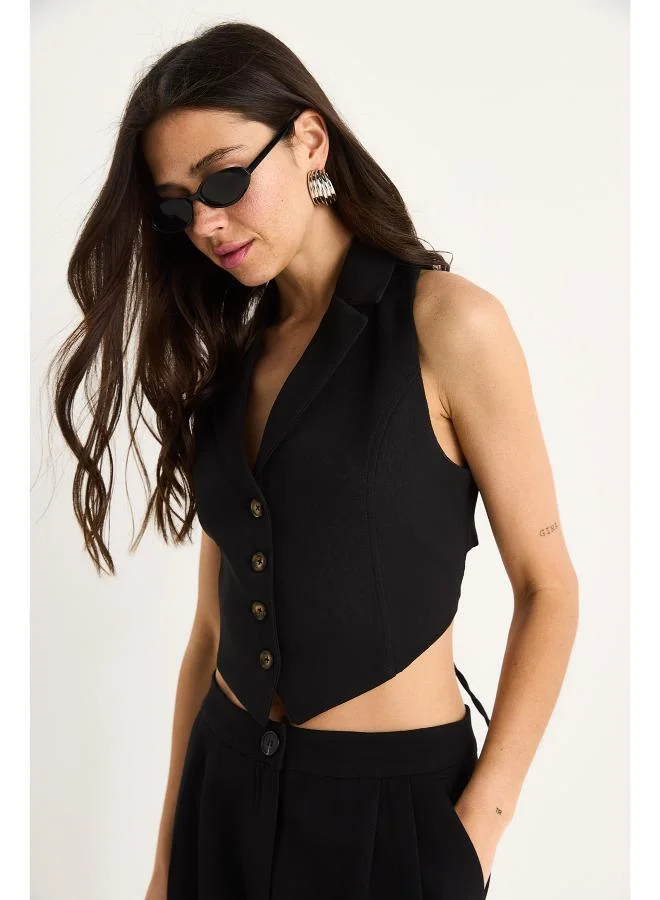 Ginger Button Up Vest