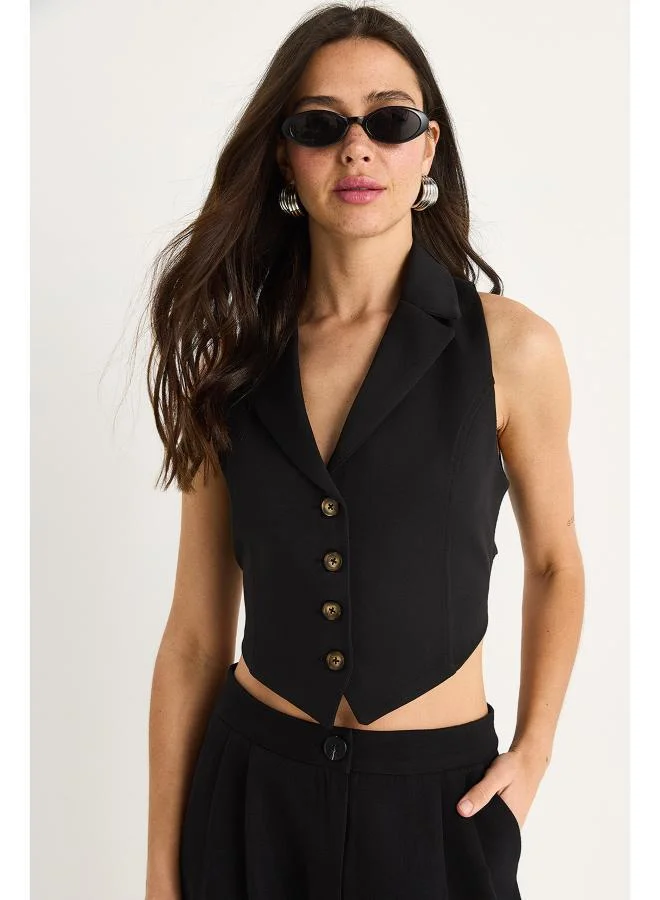 Ginger Button Up Vest