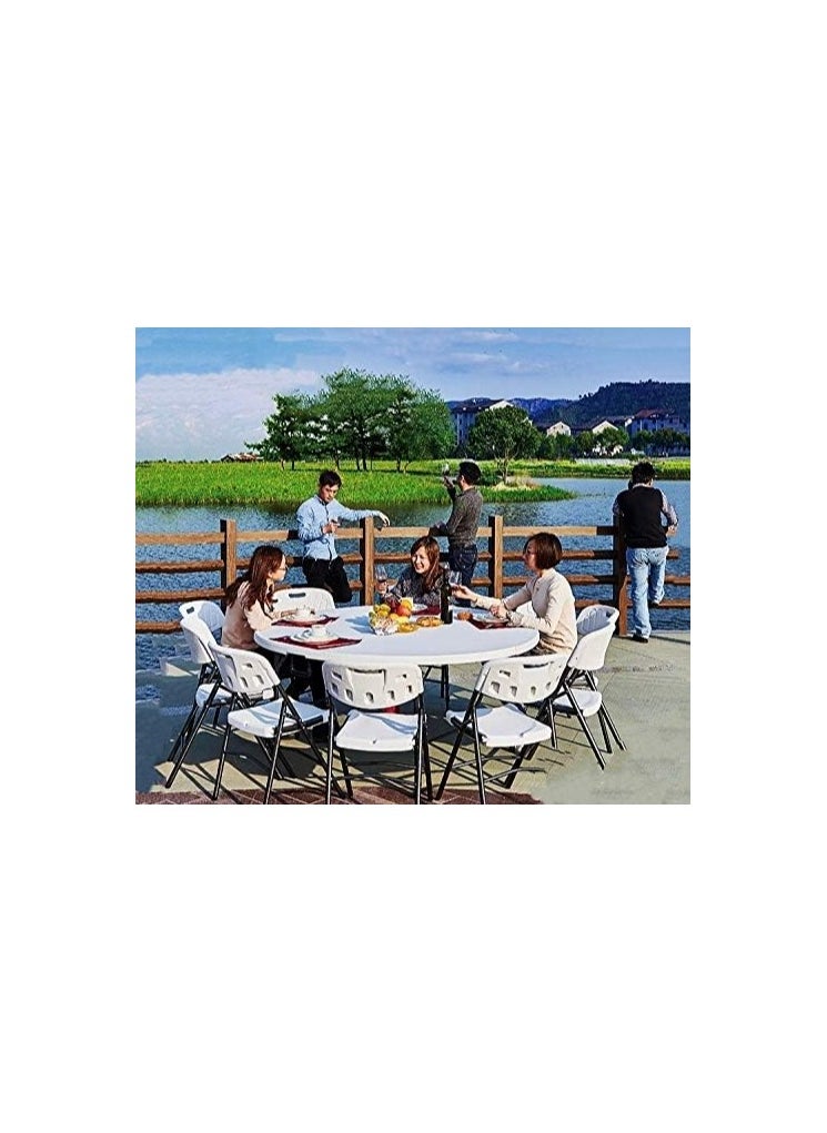 Winner Sky - Folding Round Table: Your Portable Solution for Study, Dining, Parties, and Picnics - Image 1