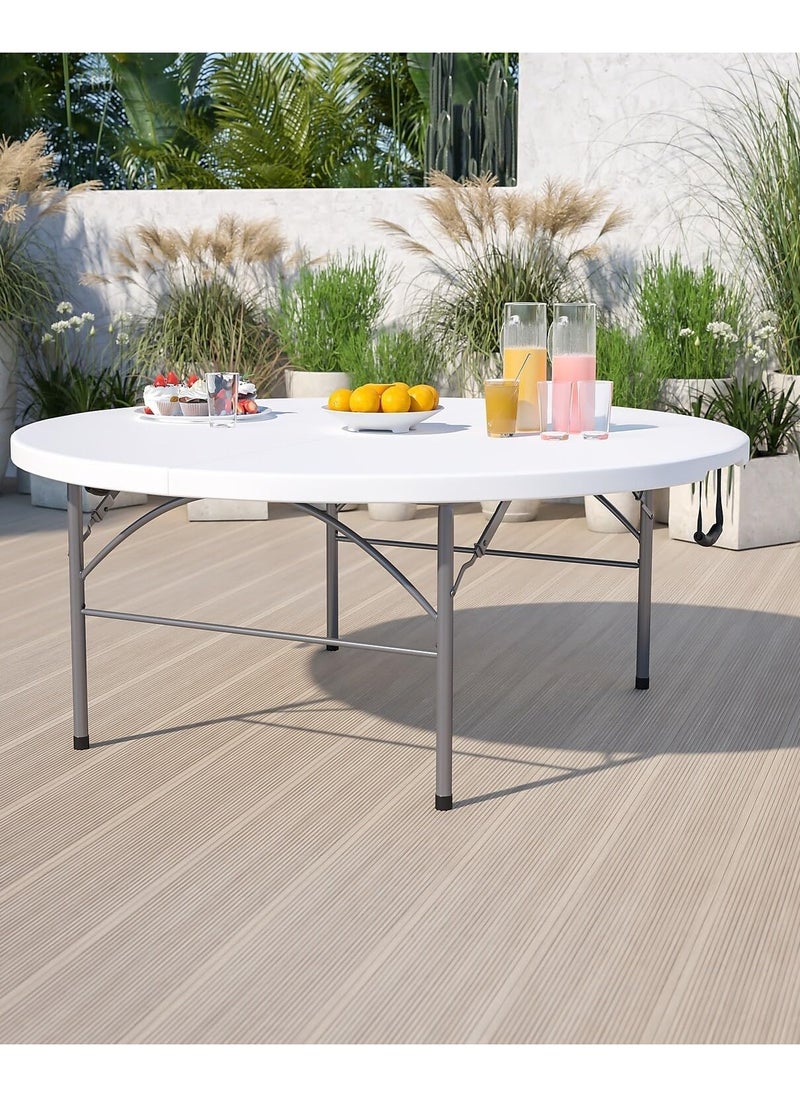 Winner Sky - Folding Round Table: Your Portable Solution for Study, Dining, Parties, and Picnics - Image 1
