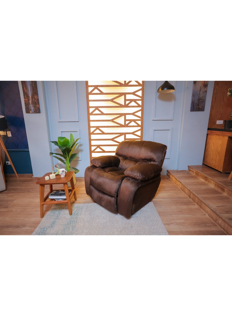 Furniture Factory Roca Recliner Chair Large 2-Position Polywood Red Beech (Brown) 100x105x100 cm