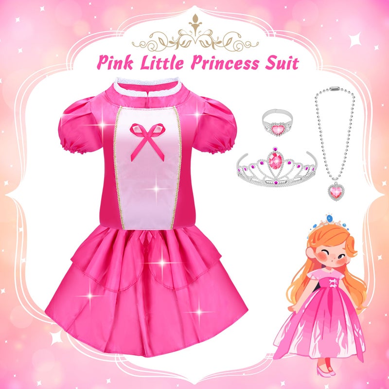 JEMSHE 15 Pcs Princess Dress Up Clothes For Little Girl Role Play Costume Gift Set  Princess Mermaid Pretent Play Outfit Toys For Toddler Girls  Cosplay Birthday Party Gifts For Girls Age 3 4 5 6 7+ Year Old - Image 3
