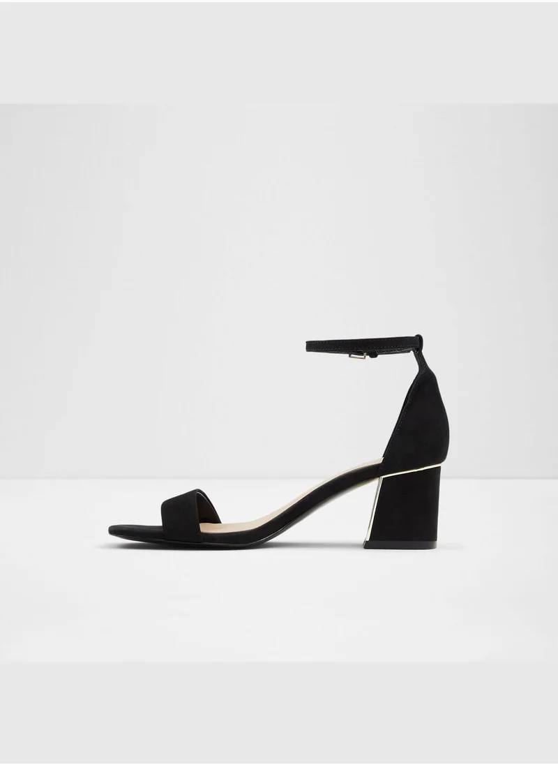 الدو Genuine Leather Sandal Block Heel Heel