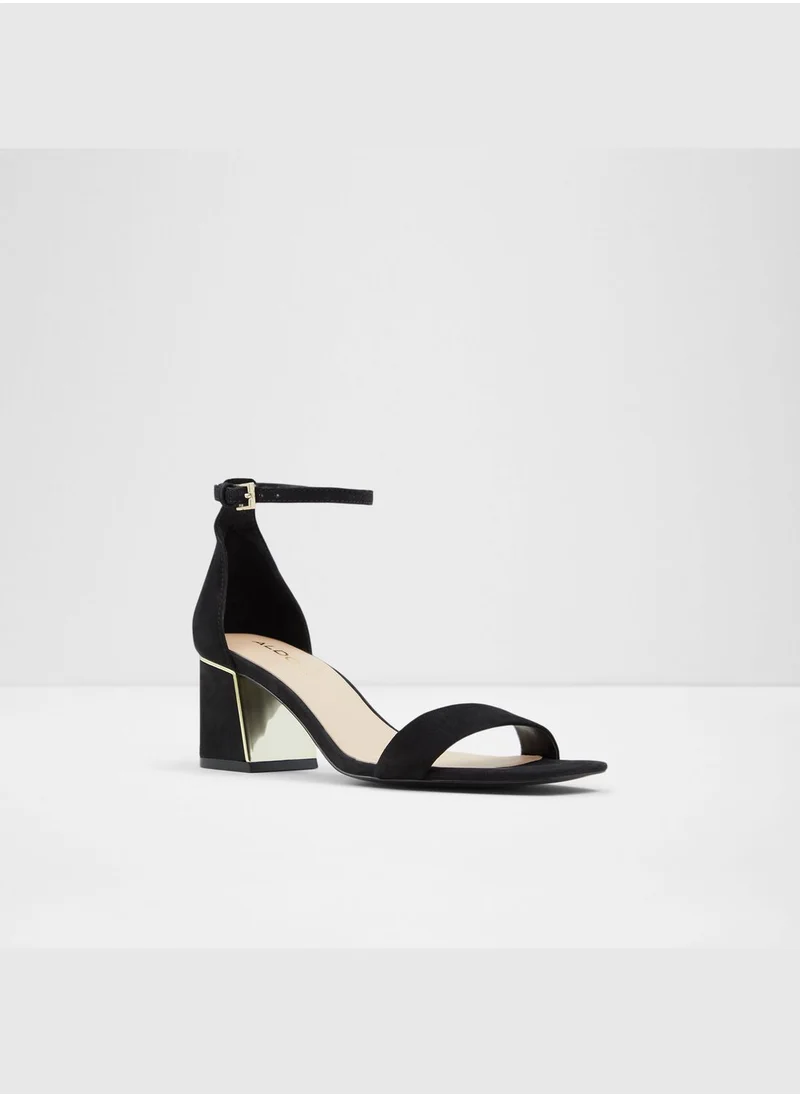 الدو Genuine Leather Sandal Block Heel Heel