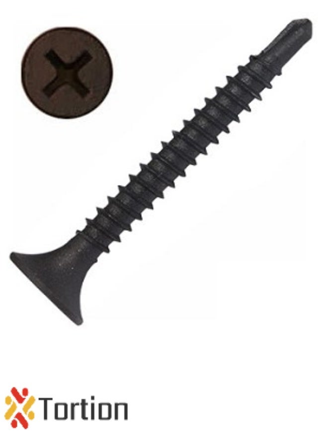 Tortion SDS, Bugle Head, Black, M6*1.50" (3.5*38 mm), 1000 pcs/box, 16box/carton, Tortion - Image 2