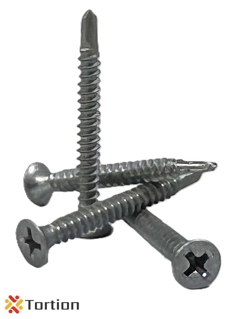 Tortion SDS, Bugle Head, Black, M6*1.50" (3.5*38 mm), 1000 pcs/box, 16box/carton, Tortion - Image 3