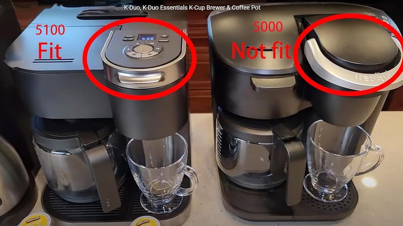 CUPALL 12-Cup Carafe Replacement Exclusive fit with keurig-K Duo Single Serve 5100 Model, NOT FIT keurig-K Duo Essentials5000 &5500 Single Serve Coffee Maker - Image 4
