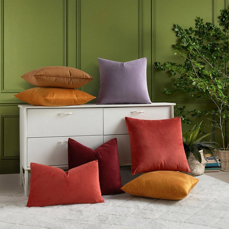 JUSPURBET أغلفة وسادة مخملية LILAC LILAC LILAC COPLOW COVER - Image 5