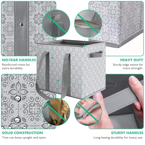 WISELIFE Reusable Grocery Bags [3 Pack],Large Grocery Tote Bag Water Resistant Shopping Bags Foldable Grocery Bag for Clothes,Shoes and Picnic - Image 3