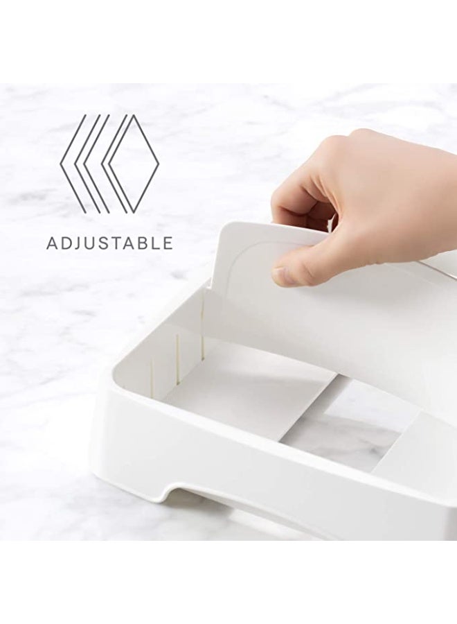 يوكوبيا YouCopia StoraLid Adjustable Food Container Lid Organizer, Kitchen Cabinet Storage for Plastic Lids, BPA-Free, Space-Saving, Adjustable Dividers, Small, Pack of 2- 50379 - Image 2