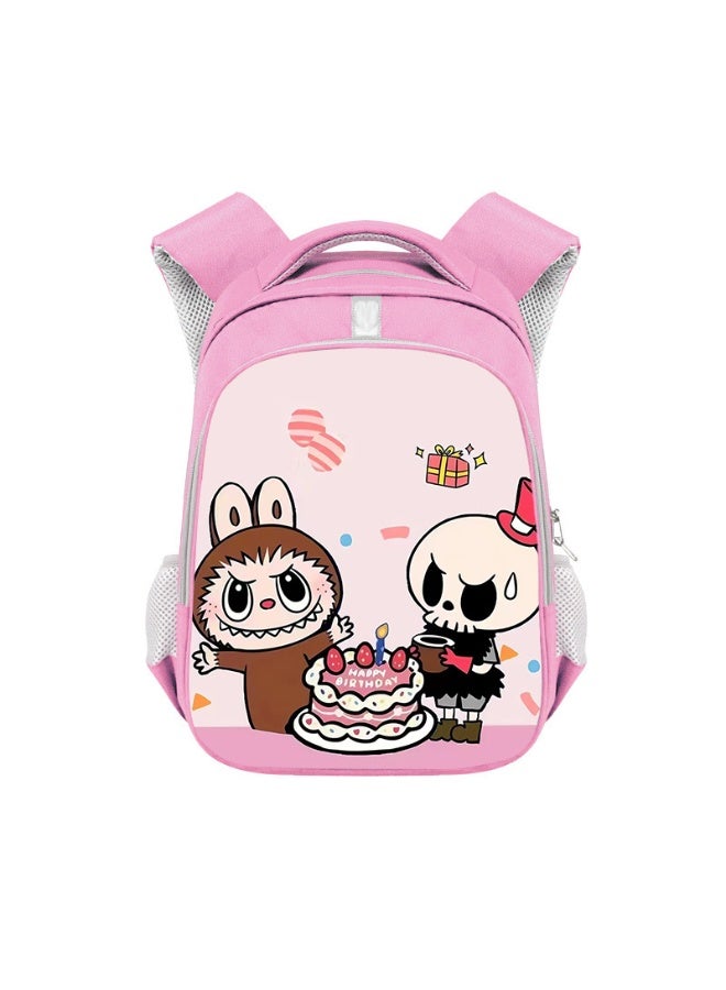 لابوبو حقيبة ظهر لابوبو للطلاب، بسعة كبيرة، عالية الجودة، مصنوعة من البوليستر المقاوم للتآكل، مقاس 36*26*13 سم. - Image 1