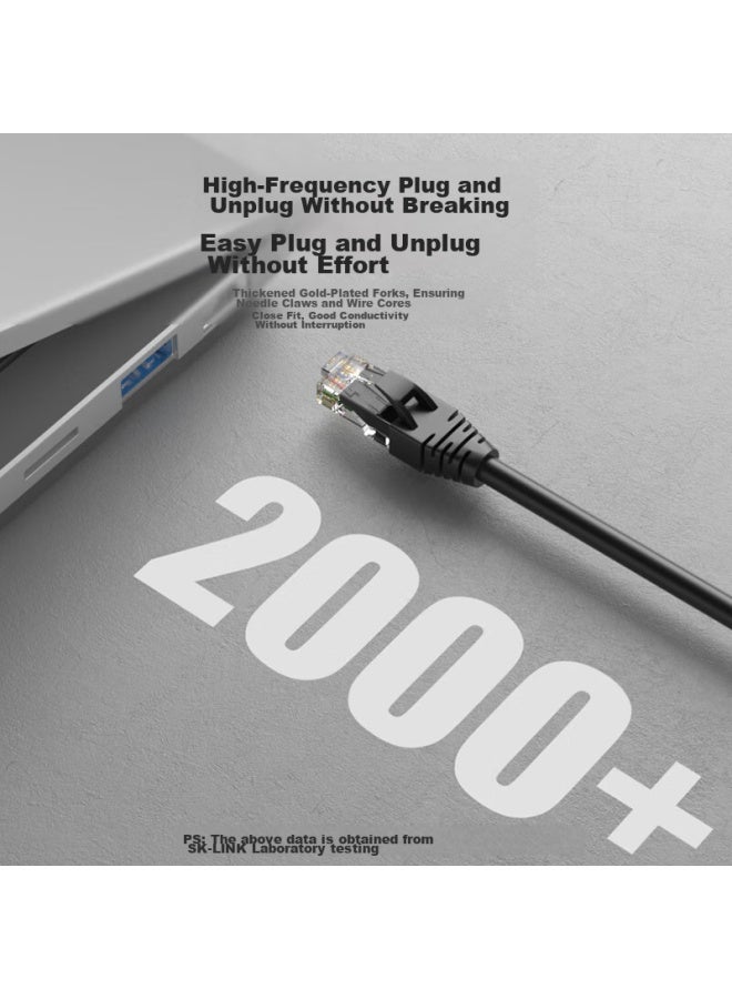 Sk-link Cat5e High-speed 100mbps Ethernet Cable, Professional-grade Network Patch Cord For Home, Gaming, Renovation, Computer, Broadband, 5 Meters - Image 3