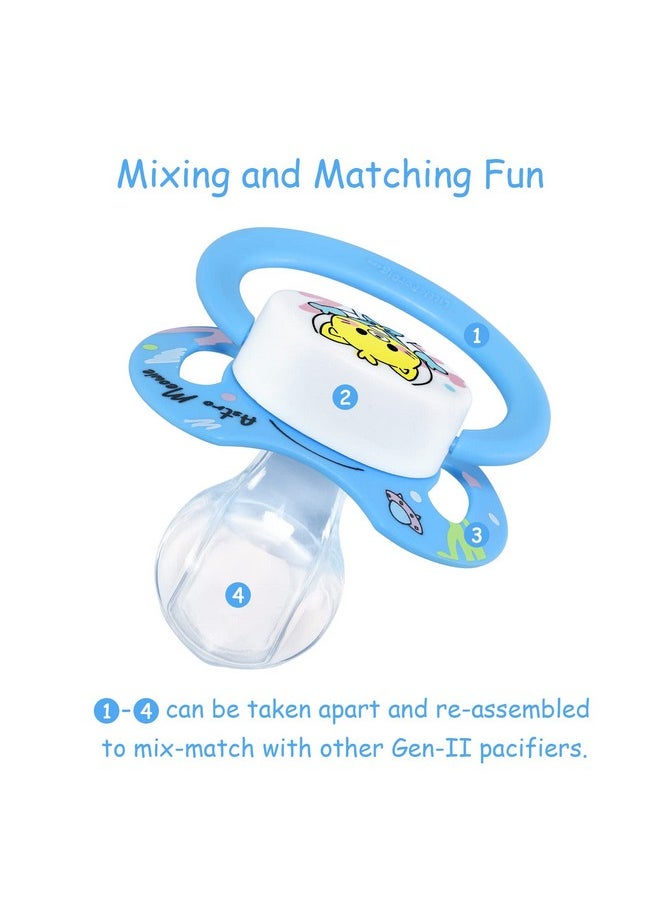 Littleforbig Bigshield Generationii Adult Sized Pacifiers Printed 3 Paci Pack Astro Babies Pattern  - Image 5