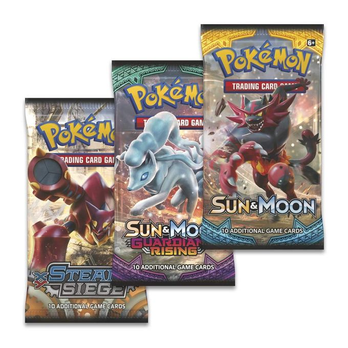 Pokemon TCG: Poke Ball Tin Red 3 Booster Pack with 1 Coin - Image 3