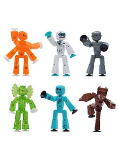 Zing Stikbot Monster Werewolf & Cyborg Pack Set Of 6 Stikbot Collectable Monster Action Figures Stop Motion Animation Great For Kids Ages 4 And Up  - Image 1