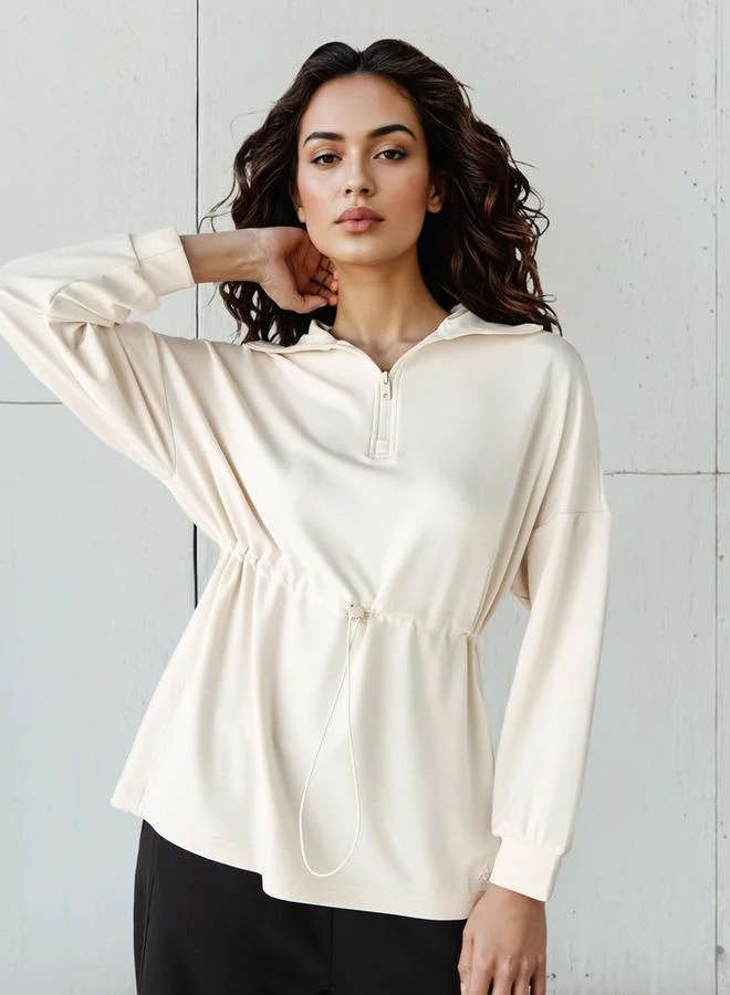 كابا سويت شيرت بياقة عالية من كابا