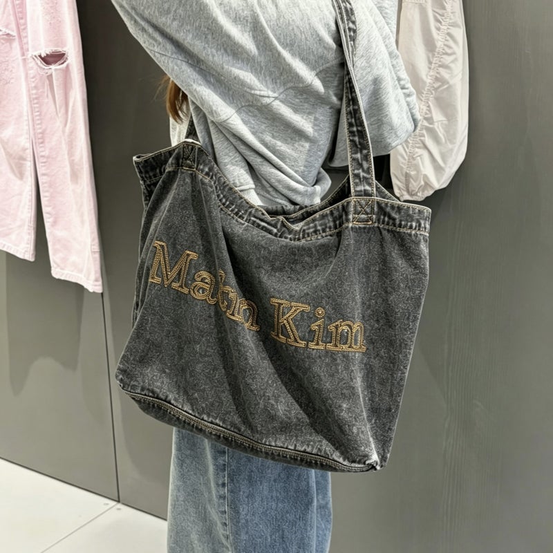 Matin Kim Denim Tote Bag - Image 4