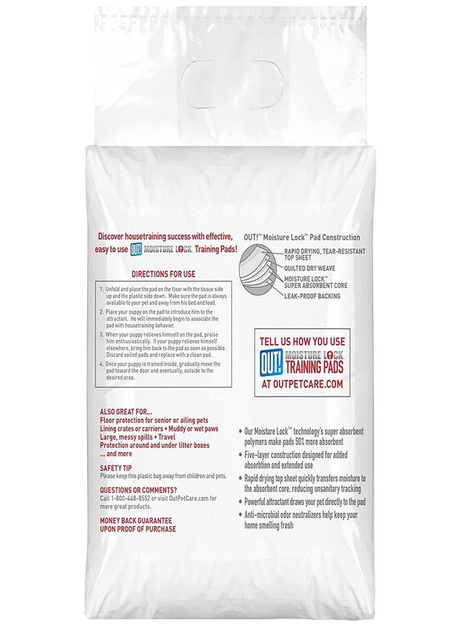 OUT Moisture Lock Training Pads 30 Pad Pack - Image 2