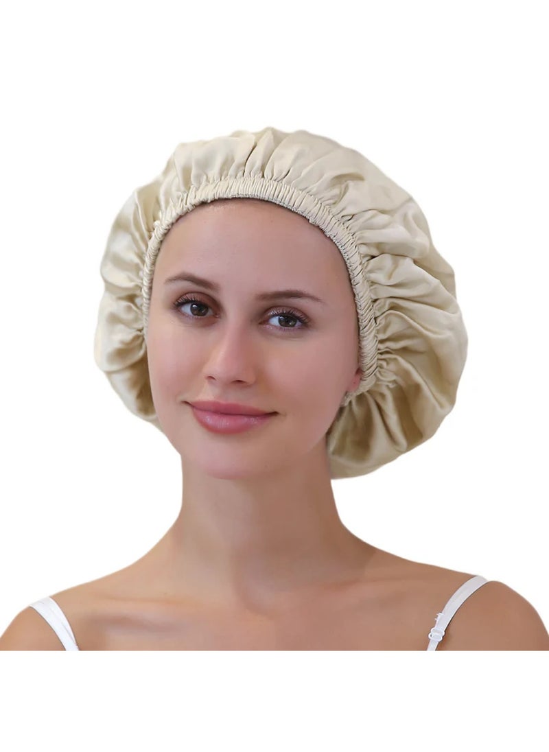 ZIMASILK Double Layered 100% Silk Adjustable Sleep Cap  - Image 1