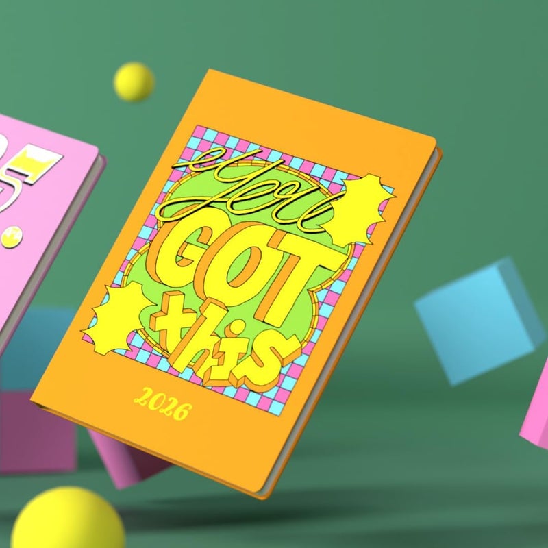 Collins - Positive by Benjamin Woodcock - 2026 12 Month Calendar Year Planner, Week-To-View Diary, A5 Hard Cover - Orange (E-PS153.YGT-26) - Image 5