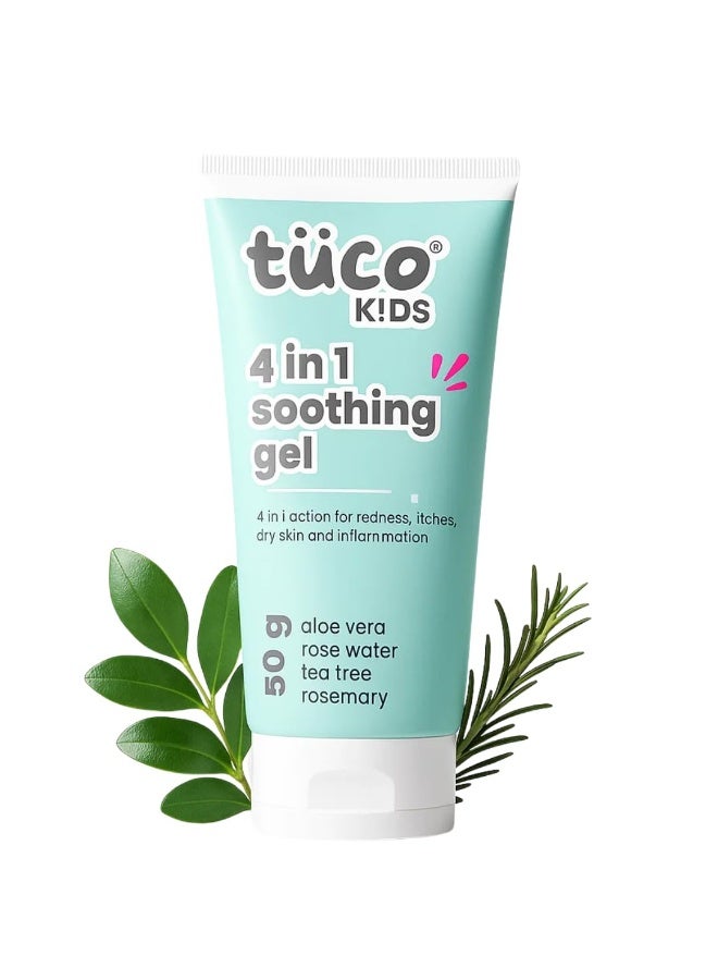 TuCo كريم جل ومرطب للوجه من Tuco® مخصص للمراهقين ومضاد لحب الشباب | غني بالألوة فيرا وزيت شجرة الشاي وإكليل الجبل | آمن، يرطب ويهدئ البشرة المتهيجة | يُستخدم لعلاج الجفاف والتهيج، والجروح، وحروق الشمس، والكدمات | 50 جم - Image 1