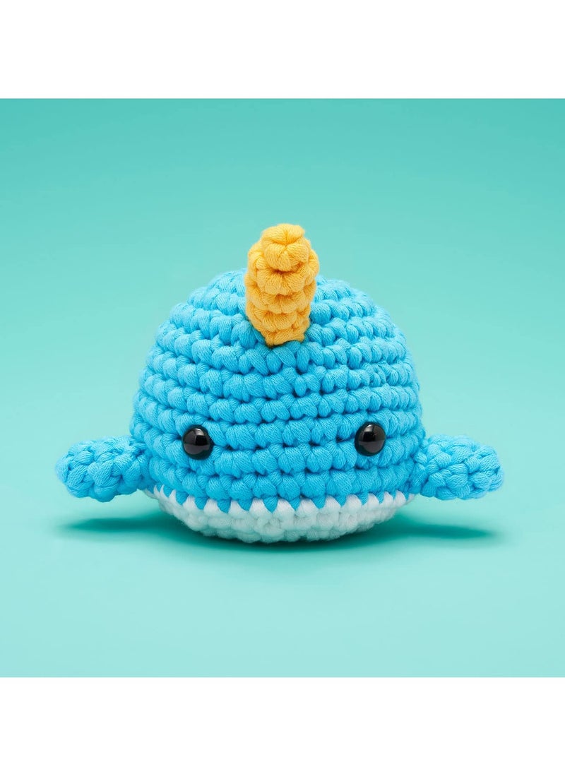 طقم كروشيه للمبتدئين للأطفال والبالغين مع دروس فيديو، مشاريع أمigurumi الممتعة بما في ذلك وحيد القرن وأكثر