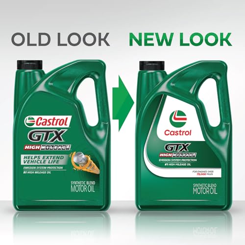 Castrol زيت محرك كاسترول جي تي إكس عالي الأميال 5W-20 مزيج صناعي، 5 كوارت، عبوة من 3 - Image 2