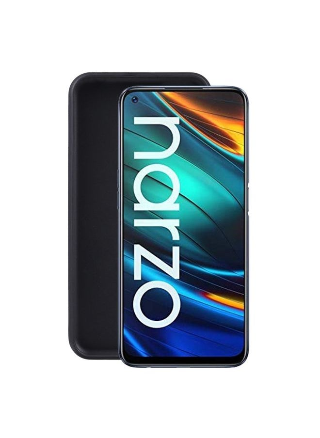 HuHa غطاء حماية لهاتف Realme Narzo 20 Pro TPU أسود 