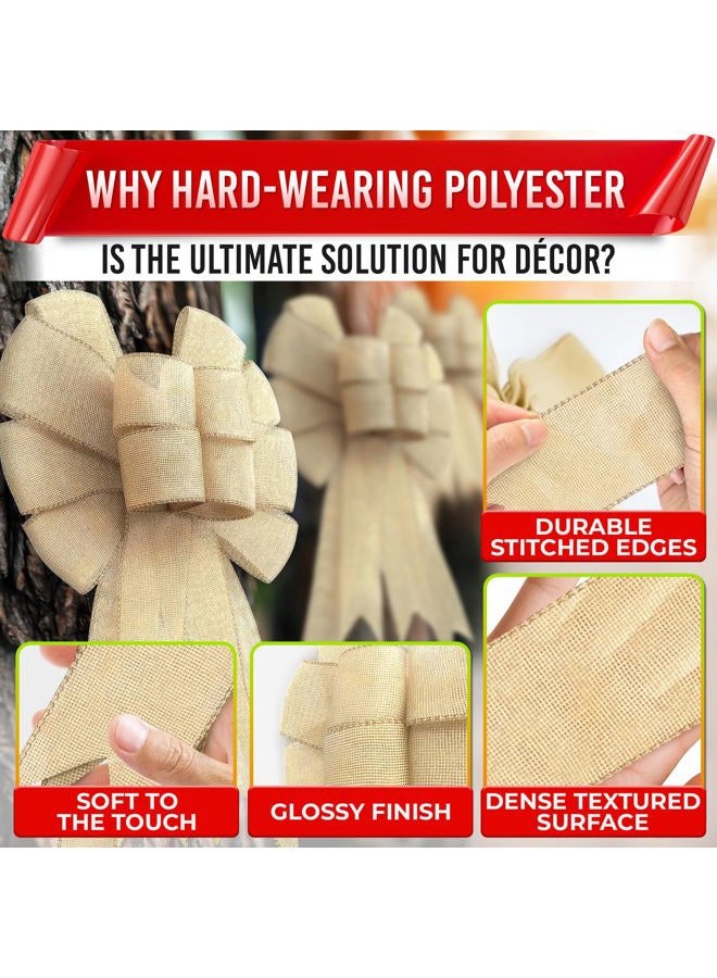 MYCRITEE CraftEase Large Burlap Bow - Image 3