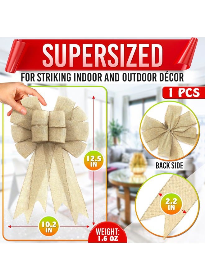 MYCRITEE CraftEase Large Burlap Bow - Image 2