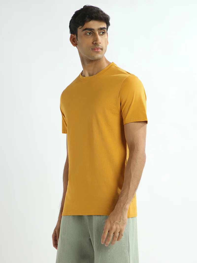 نوبيرو Nobero 100% Cotton T Shirts for Men Stylish | Regular Fit | Solid T Shirts for Men 180 GSM Combed Cotton | Round Neck Half Sleeve