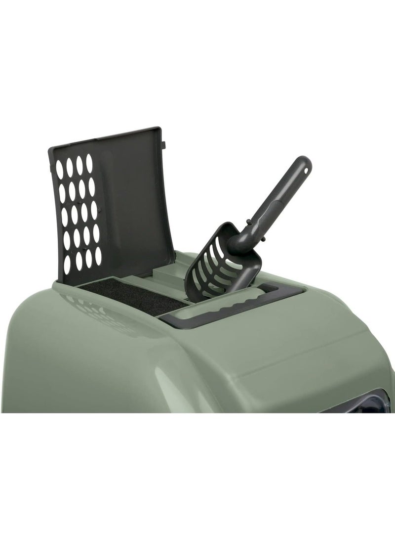 Imac Easy Cat Second Life Plastic Cat Toilet, 50x40x40cm[Color - Sage Green] - Image 4