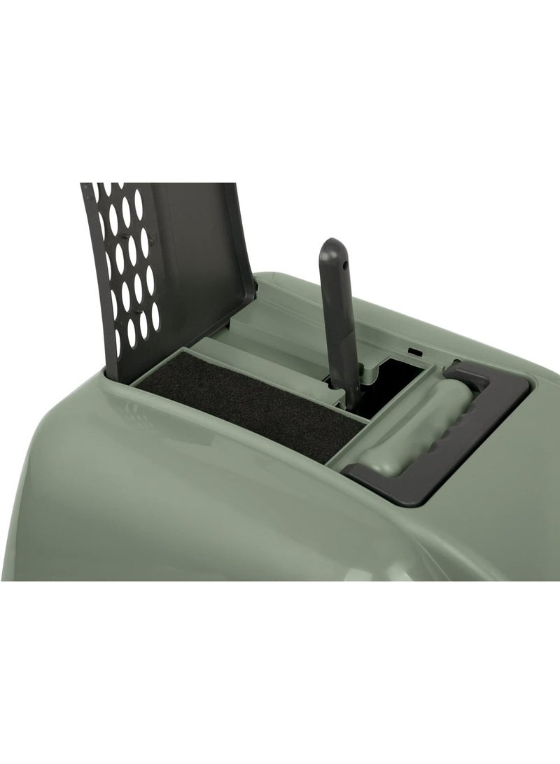 Imac Easy Cat Second Life Plastic Cat Toilet, 50x40x40cm[Color - Sage Green] - Image 3