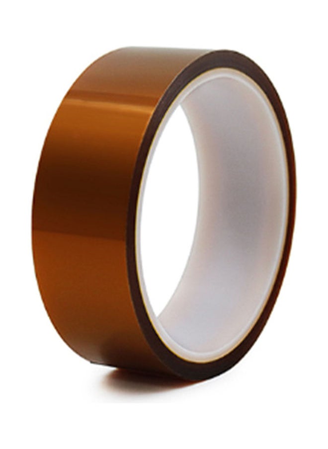 NIBEMINENT 2-Piece Polyimide Heat Resistant Tape Set Brown 