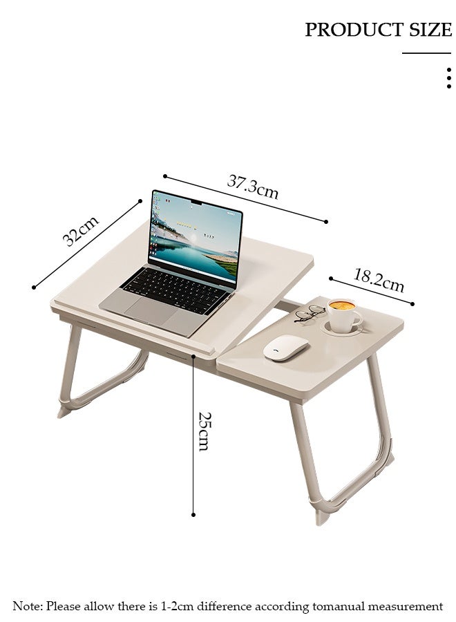 DUNISO Laptop Bed Tray Desk, Adjustable Folding Laptop Bed Table, Portable Standing Desks, Foldable Lap Tablet Desk with Cup Holder for Bed Couch Sofa Floor,Suitable for Indoor and Outdoor Use, Study, Reading, Dining - Image 2