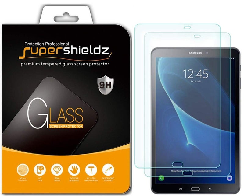 Supershieldz (2 Pack) Designed for Samsung Galaxy Tab A 10.1 (SM-T580 and SM-T587 Model Only 2016 Release) Screen Protector, (Tempered Glass) Anti Scratch, Bubble Free - Image 1
