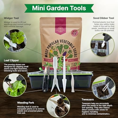 Organo Republic عبوة متنوعة من 25 بذور خضروات من أورجانو ريبابليك - 16,850+ بذور غير معدلة وراثيًا لزراعة الخضروات والفواكه في عبوات بذور فردية، بذور حديقة منزلية للزراعة المائية، الداخلية والخارجية - Image 5