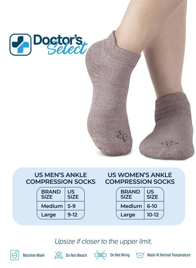 Doctor's Select Viscose Bamboo Ankle Diabetic Socks for Women and Men - 6 Pairs | Diabetic Ankle Socks for Women | Mens Diabetic Socks | Aqua, Blue, Light Purple, Maroon, Light Yellow, Orange - Image 3