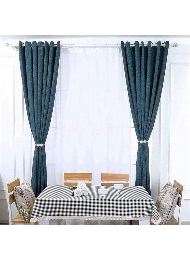 هومستر زوج من الستار المغناطيسي ربطة الظهر ، الحبل الزخرفي قفل الستار عقد الظهر حامل ، مع مغناطيسي قوي ، للمنزل ، غرفة النوم ، المكتب - Image 4