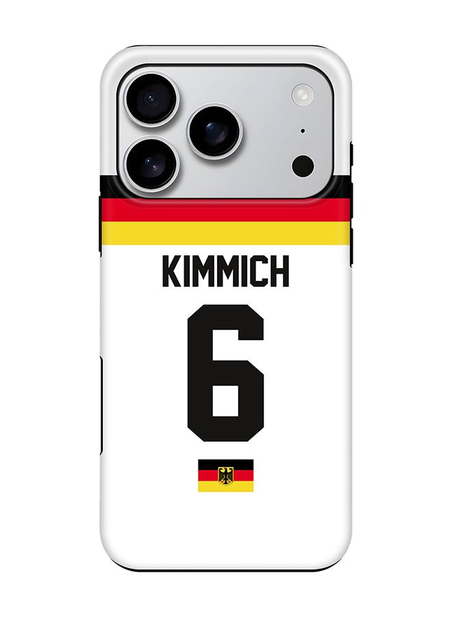 Stylizedd Tough Pro Magnetic Case for iPhone 17 Pro, Dual Layer hybrid PC + TPU Mobile Cover Matte - Football - Germany,  Kimmich