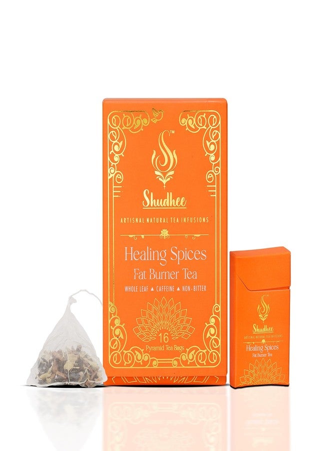 Shudhee Healing Spices Green Tea - Metabolism & Heart Health Blend with Cardamom, Cinnamon, Clove & Premium Green Tea - Image 1