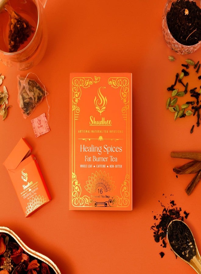 Shudhee Healing Spices Green Tea - Metabolism & Heart Health Blend with Cardamom, Cinnamon, Clove & Premium Green Tea - Image 4